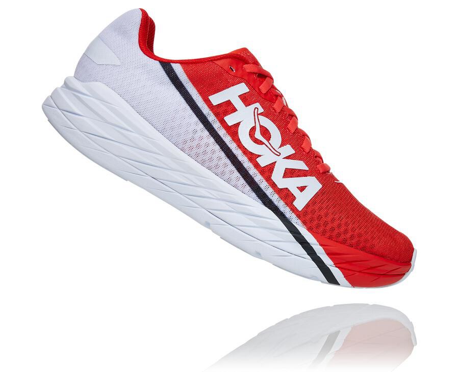 Hoka One One Tenisky Damske Červené/Biele - Rocket X - 45289-CUPJ